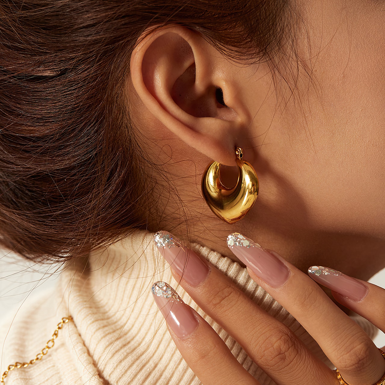 Minimalist Versatile INS Style 18k Gold-Plated Earrings - ASHLYN