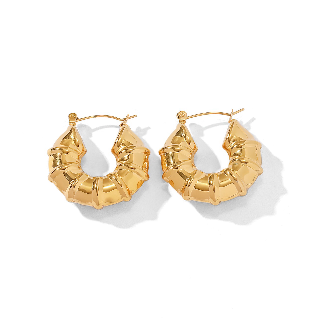 Minimalist Personalized INS Style 18k Gold-Plated Earrings - HUNTER