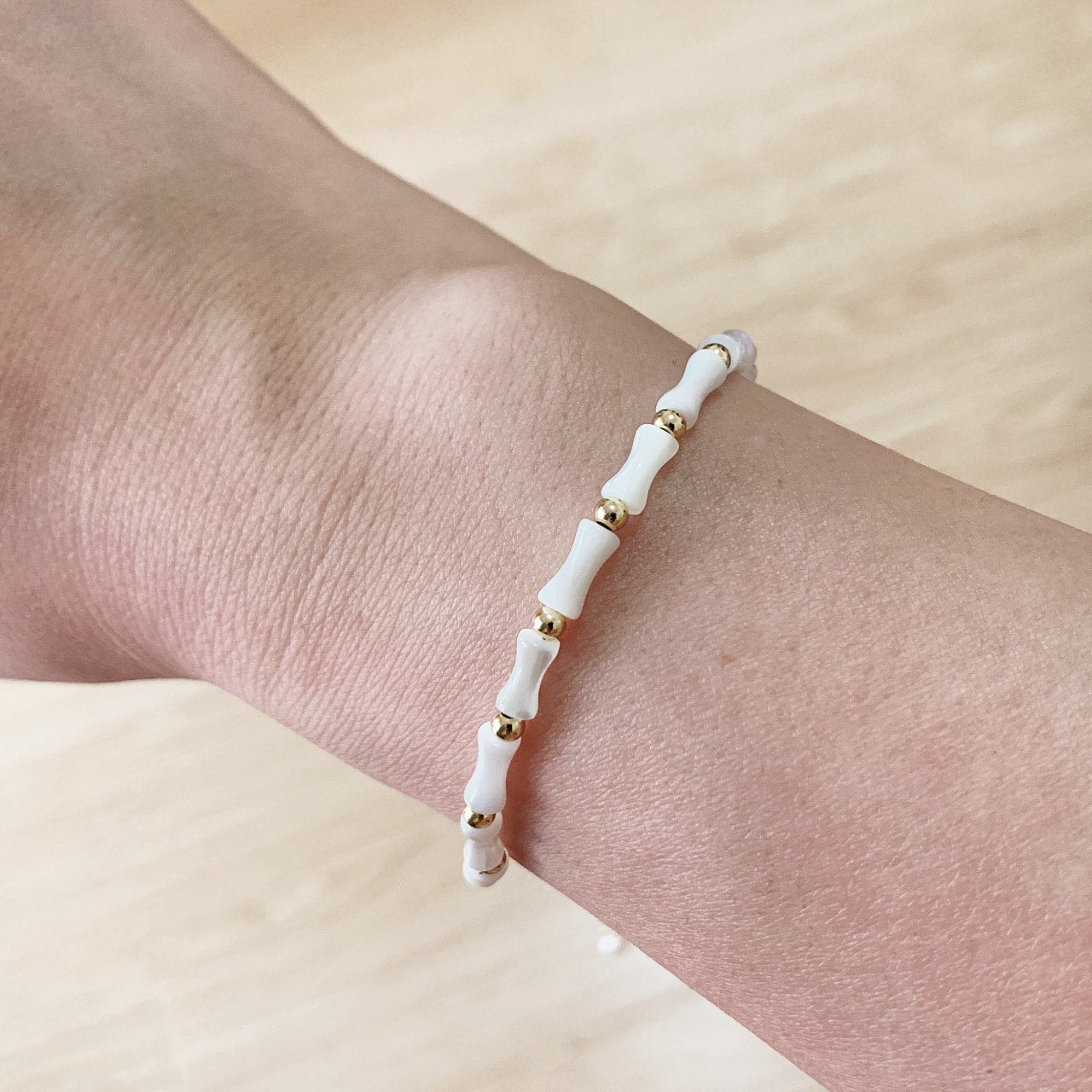 Natural White Shell Bracelet - Nyoma