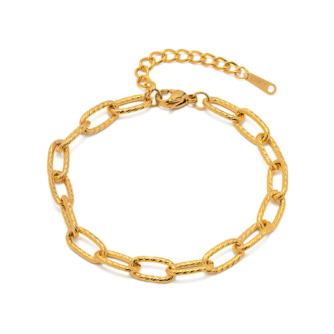 18K Gold-Plated Threaded Paperclip Bracelets - ROBIN