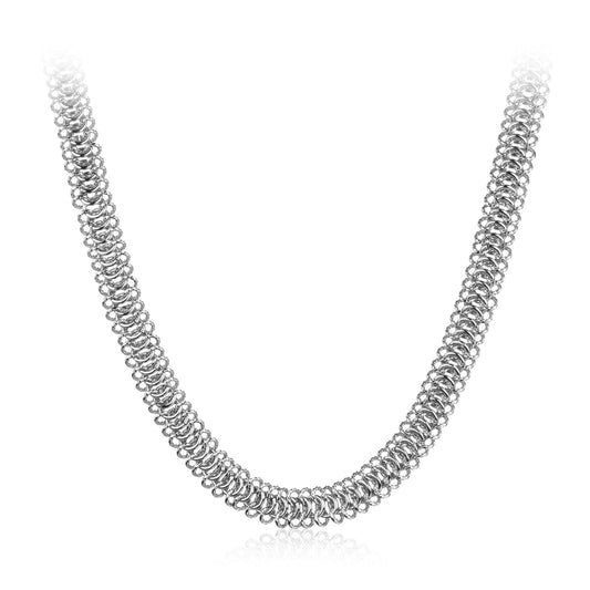 Sparkling 18k Platinum Plated Necklace - ROSALIE