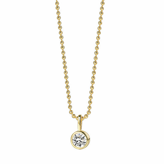 Zircon 18k Gold Plated Pendant Necklace - ZHURI