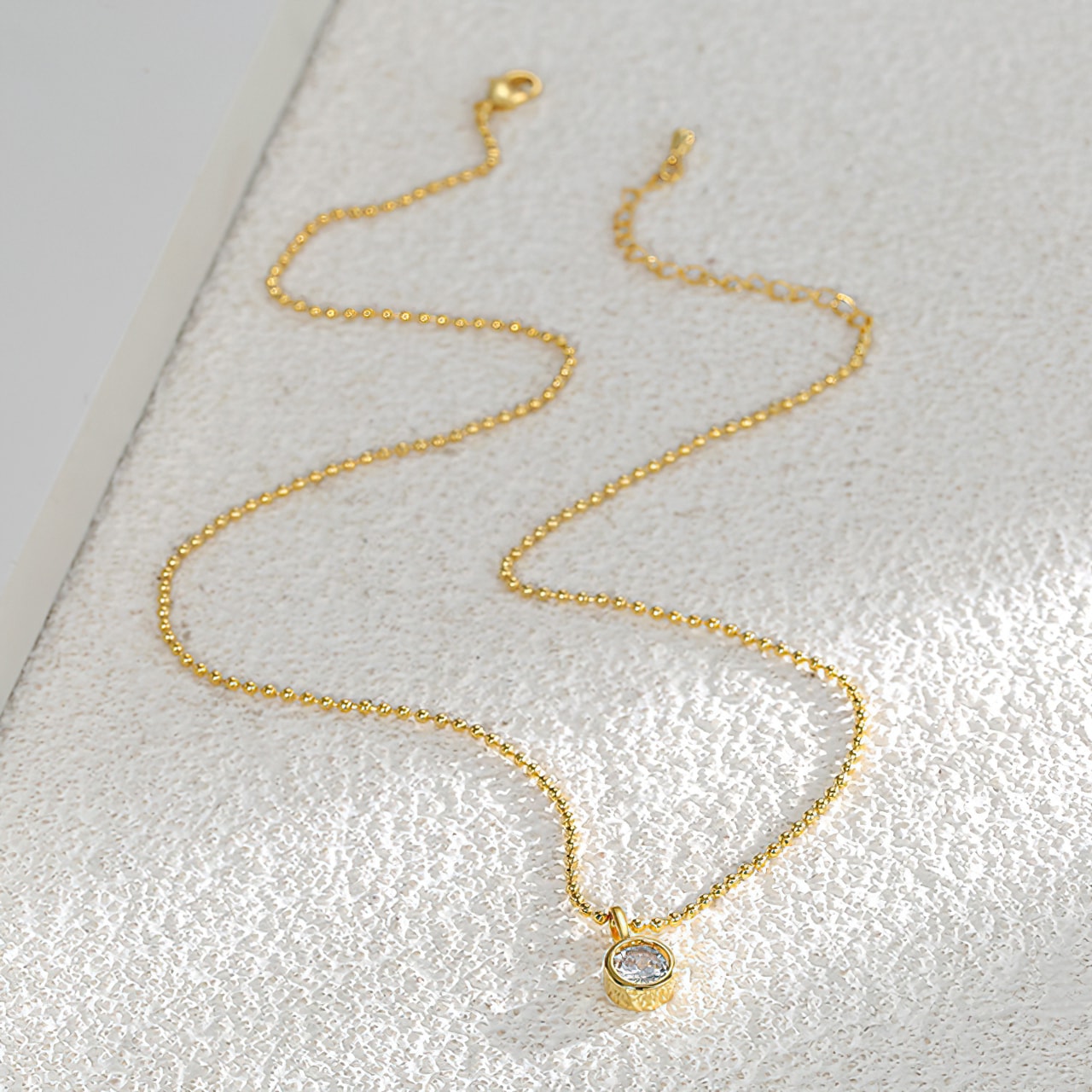 Zircon 18k Gold Plated Pendant Necklace - ZHURI