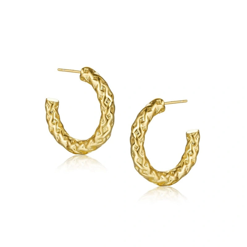 18k Gold-plated Hoop Earrings - AMIRA