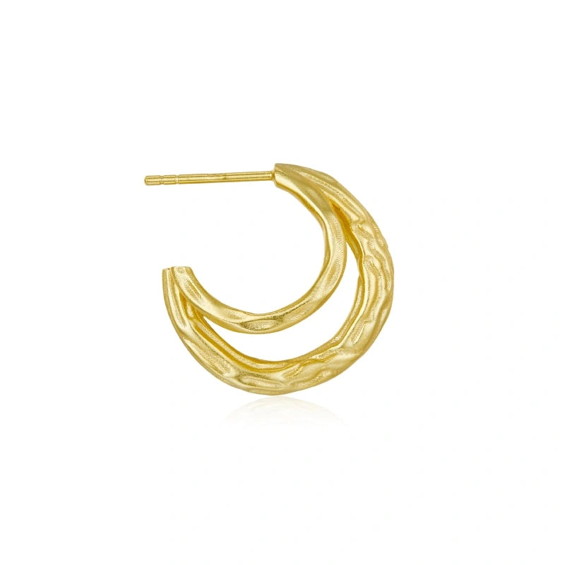 Crescent 18k Gold Plated Earrings - AUBREE