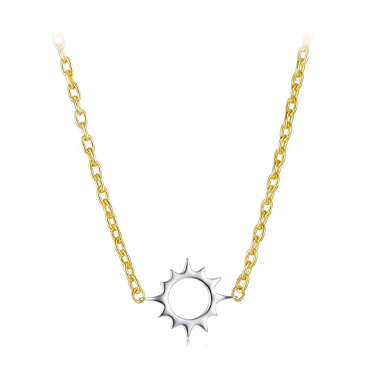 Sunshine-gilded Pendant Stacked Necklace - CALLIE