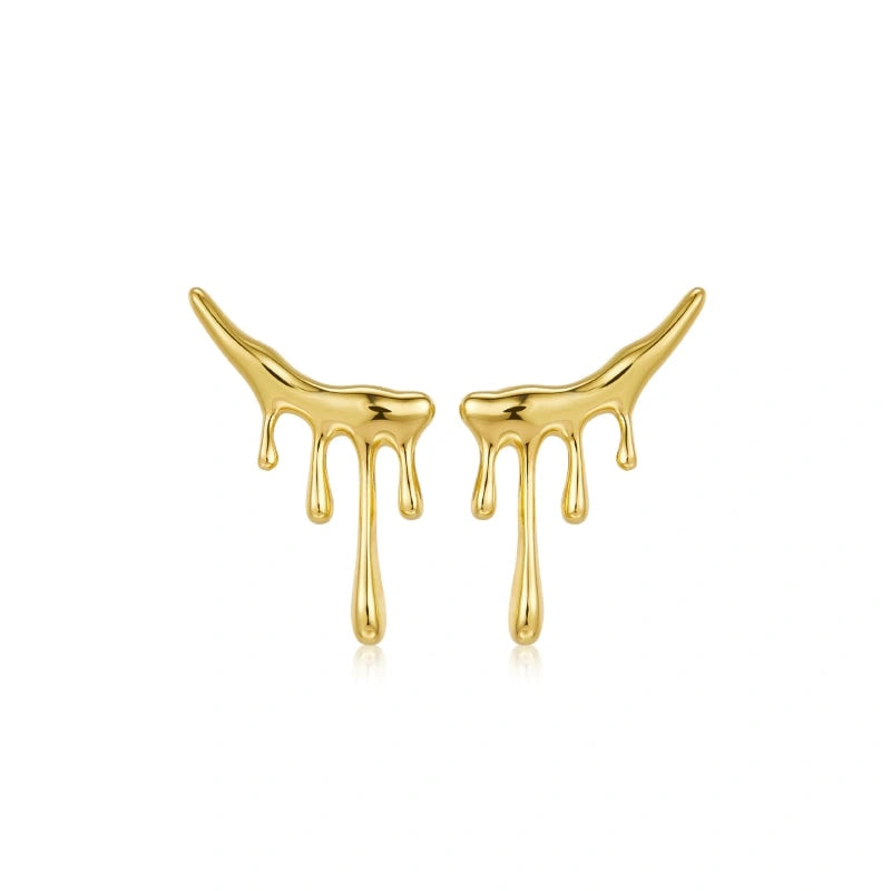 Lava 18k Gold Plated Earrings - Harmony