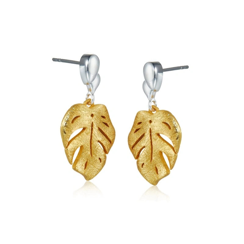 Autumn Leaves 18k Gold-Plated Earrings - KAIA