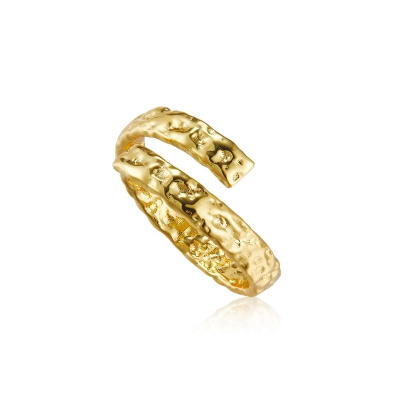 Minimalist Vintage Adjustable 18k Gold-Plated Ring - LAINEY