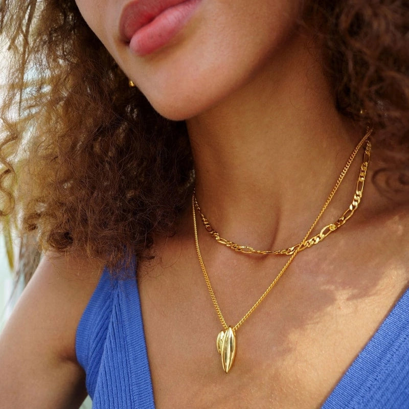 Versatile Style 18k Gold-Plated Pendant Necklace - MILLIE