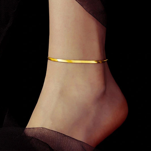 Classic Serpentine Gold Anklet - NIAMH