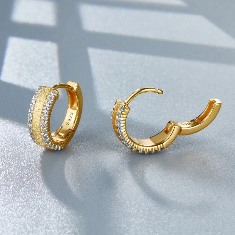 Radiant Topazia Hoop Earrings - TOPAZIA