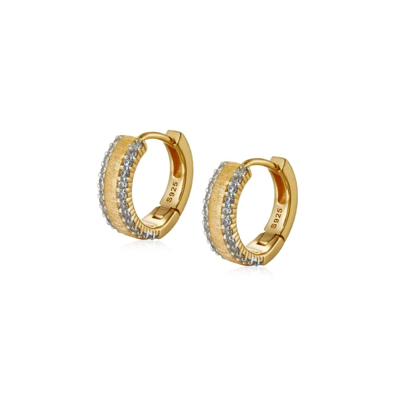 Radiant Topazia Hoop Earrings - TOPAZIA