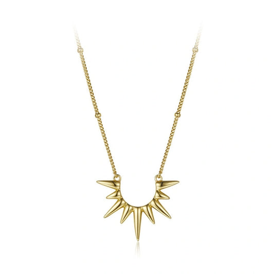 Gold Plated Fashion Radiancy Pendant Clavicle Chain Necklace - YARA