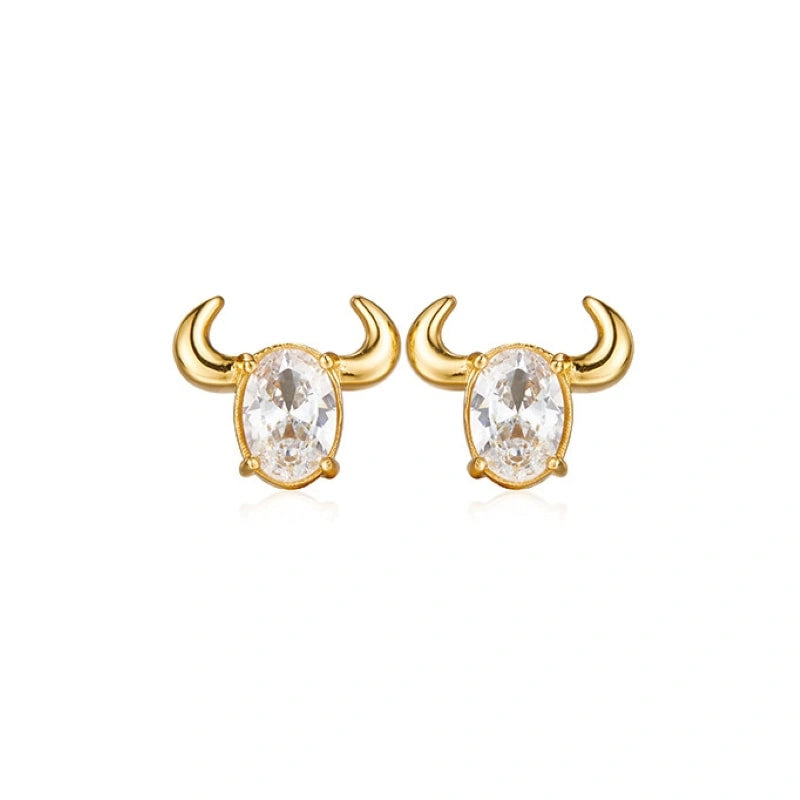 Devil Zircon 18k Gold-Plated Sterling Silver Earrings - ZOEY