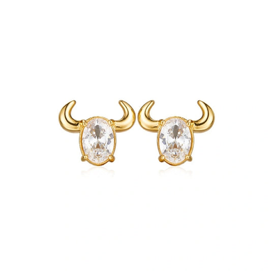 Devil Zircon 18k Gold-Plated Sterling Silver Earrings - ZOEY